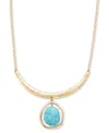 Style & Co Gold-tone Stone Orbital Statement Necklace, 18" + 3" Extender, Exclusively At Macy's
