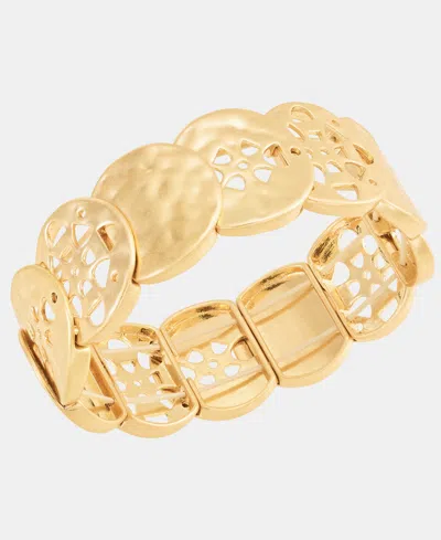 Style & Co Gold-tone Circle Stretch Bracelet, Macy's Exclusive