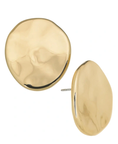 Style & Co Hammered Circular Stud Earrings, Created For Macy's In Gold