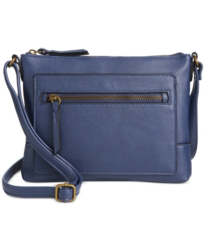 Style & Co Hudsonn East West Crossbody, Created For Macy's In Navy