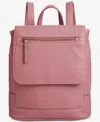 Style & Co Hudsonn Flap Backpack, Created For Macy's In Deco Rose