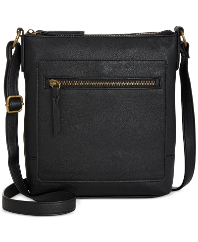 Style & Co Hudsonn North South Crossbody, Created For Macy's In Black