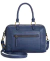 Style & Co Hudsonn Satchel, Created For Macy's In Navy