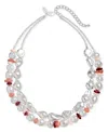 Style & Co Imitation Pearl & Bead Layered Statement Necklace, 18" + 3" Extender, Macy's Exclusive In Multi