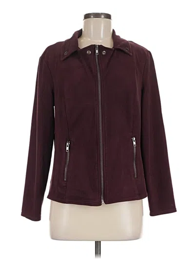 Pre-owned Style & Co Jacket In Burgundy