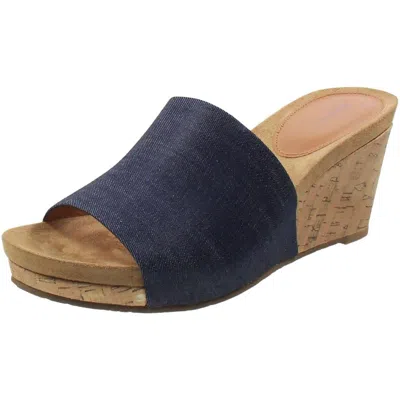 Style & Co Jackeyy Womens Open Back Manmade Wedge Heels