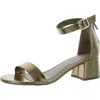 Style & Co Janiee Womens Faux Leather Metallic Block Heel In Multi