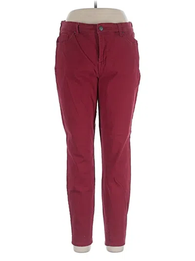 Pre-owned Style & Co Jeggings In Burgundy