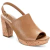 Style & Co Jenisee Womens Faux Leather Slingback Wedge Heels In Multi