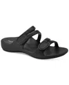 Style & Co Women's Jessaa Eva Double Band Flat Sandals, Created For Macy's In Black