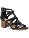 STYLE & CO JOSETTEE WOMENS FAUX LEATHER BRAIDED STRAPPY SANDALS