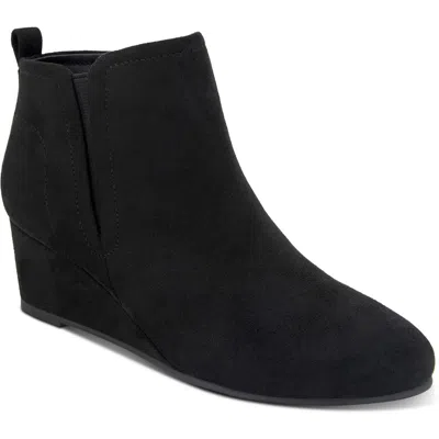 Style & Co Joviee Womens Zipper Manmade Booties In Black Mc