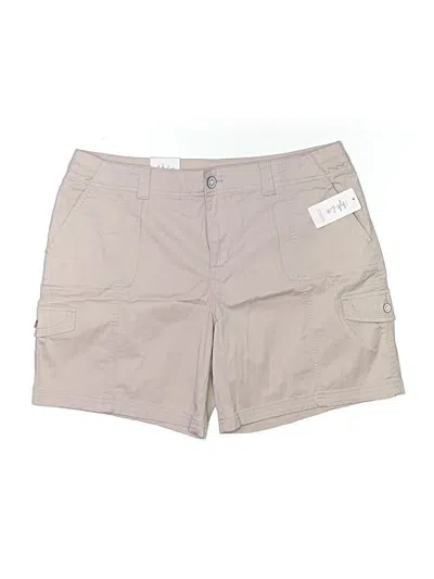 Style & Co Khaki Shorts In Gray
