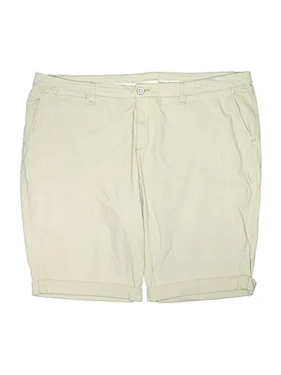 Pre-owned Style & Co Khaki Shorts In Ivory