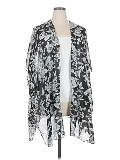 Pre-owned Style & Co Kimono In Silver