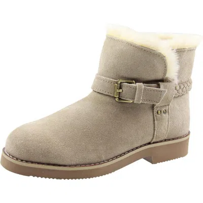 Style & Co Korri Womens Faux Suede Buckle Winter & Snow Boots In Multi
