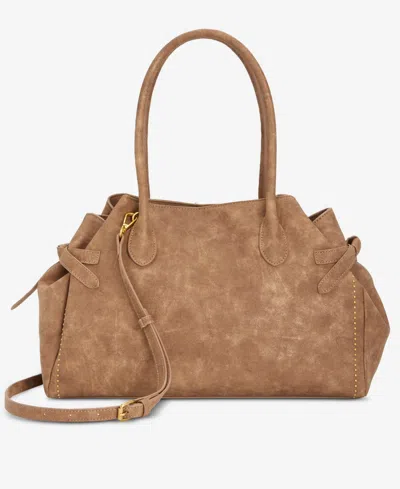 Style & Co Large Soft Satchel Bag, Macy's Exclusive In Brown