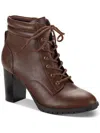 Style & Co Laurellee Womens Faux Leather Zipper Combat & Lace-up Boots In Multi