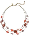 STYLE & CO LAYERED STONE STATEMENT NECKLACE, 20" + 3" EXTENDER, CREATED FOR MACY'S