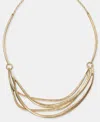 Style & Co Layered Structured Collar Necklace, 18" + 3" Extender, Macy's Exclusive In Gold