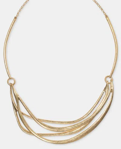 Style & Co Layered Structured Collar Necklace, 18" + 3" Extender, Macy's Exclusive In Gold