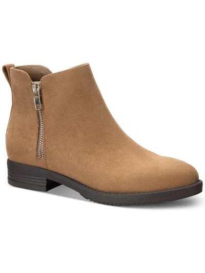 Style & Co Laylaa Womens Comfort Insole Faux Suede Ankle Boots In Multi