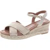 Style & Co Womens Buckle Manmade Platform Sandals In Multi