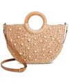 STYLE & CO STRAW TOTE CROSSBODY, CREATED FOR MACY'S