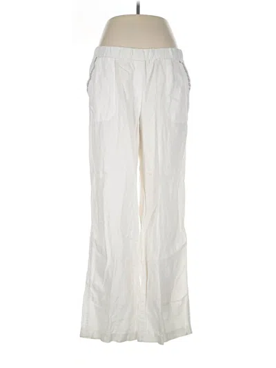 Pre-owned Style & Co Linen Pants In Ivory