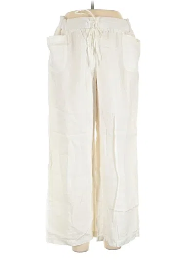 Pre-owned Style & Co Linen Pants In White