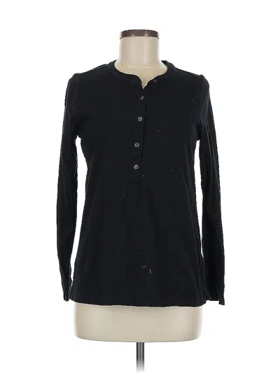 Pre-owned Style & Co Long Sleeve Blouse In Black