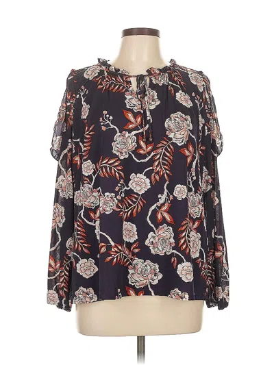 Pre-owned Style & Co Long Sleeve Blouse In Blue