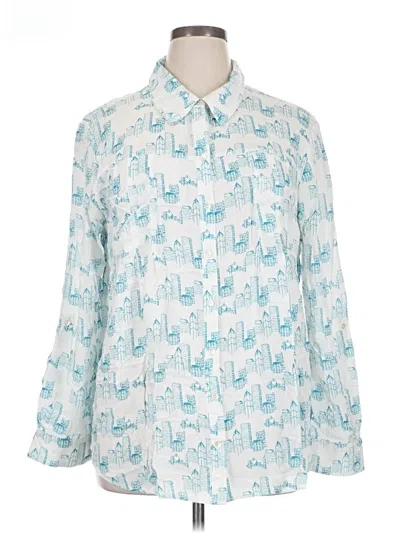 Pre-owned Style & Co Long Sleeve Blouse In Blue
