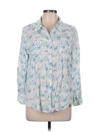 Pre-owned Style & Co Long Sleeve Blouse In Blue