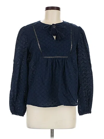 Pre-owned Style & Co Long Sleeve Blouse In Blue