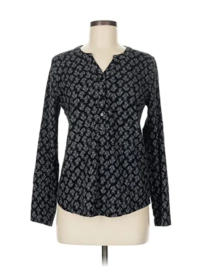 Pre-owned Style & Co Long Sleeve Blouse In Gray