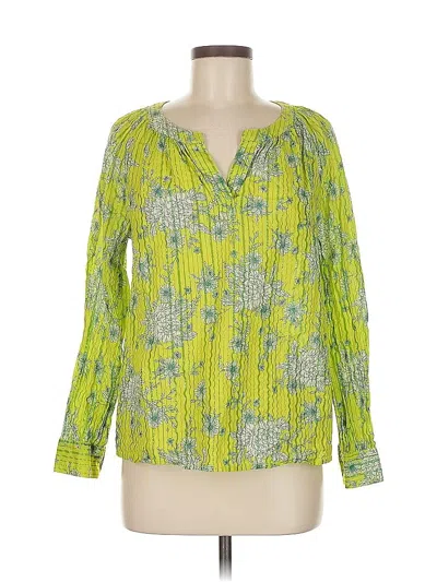Pre-owned Style & Co Long Sleeve Blouse In Green