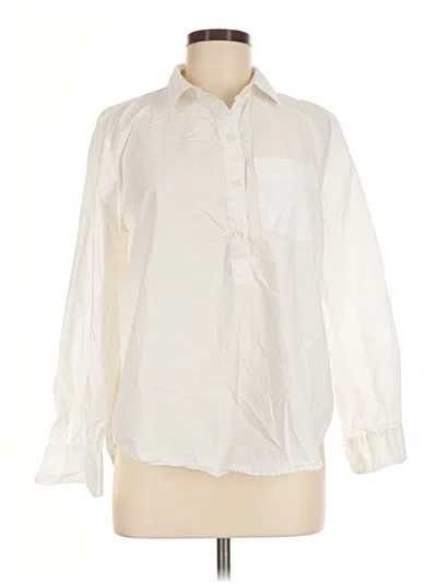 Pre-owned Style & Co Long Sleeve Blouse In Ivory