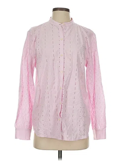 Pre-owned Style & Co Long Sleeve Blouse In Pink