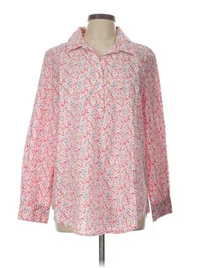 Pre-owned Style & Co Long Sleeve Blouse In Pink