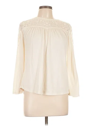 Pre-owned Style & Co Long Sleeve Blouse In White