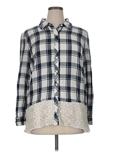 Pre-owned Style & Co Long Sleeve Blouse In White