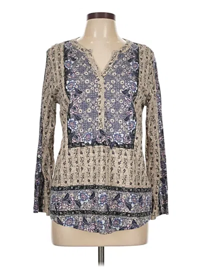 Pre-owned Style & Co Long Sleeve Blouse In White
