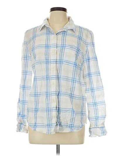 Pre-owned Style & Co Long Sleeve Button Down Shirt In Blue
