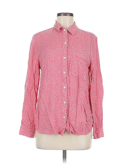 Pre-owned Style & Co Long Sleeve Button Down Shirt In Pink