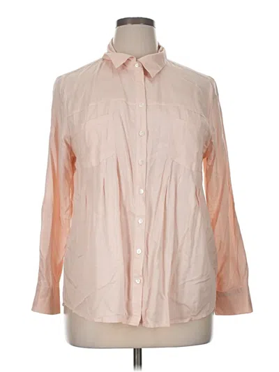 Pre-owned Style & Co Long Sleeve Button Down Shirt In Pink