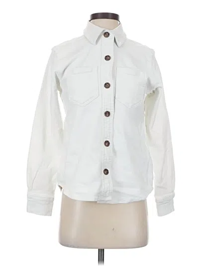 Pre-owned Style & Co Long Sleeve Button Down Shirt In White