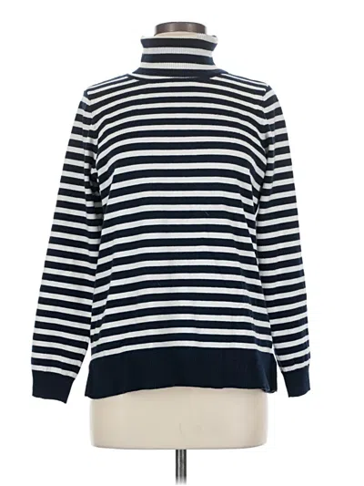 Pre-owned Style & Co Long Sleeve Top Blue Turtleneck Tops