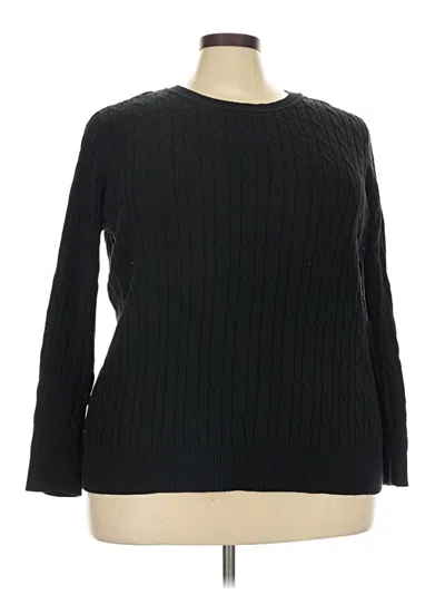 Pre-owned Style & Co Long Sleeve T-shirt In Black