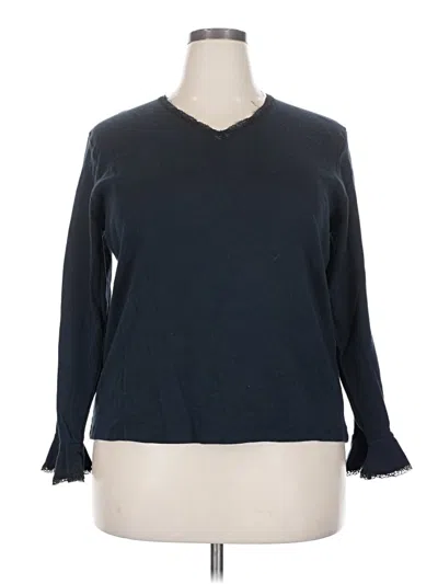 Pre-owned Style & Co Long Sleeve T-shirt In Blue